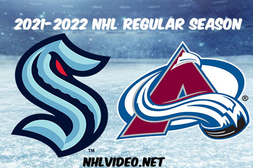 Seattle Kraken vs Colorado Avalanche Full Game Replay 2022 Jan 10 NHL