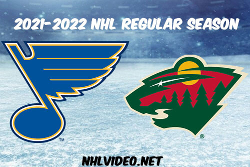 St. Louis Blues vs Minnesota Wild Full Game Replay 2022 Jan 01 NHL