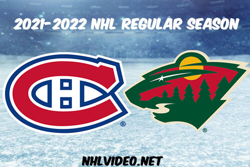 Montreal Canadiens vs Minnesota Wild Full Game Replay 2022 Jan 24 NHL