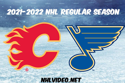 Calgary Flames vs St. Louis Blues Full Game Replay 2022 Jan 27 NHL