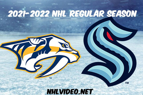 Nashville Predators vs Seattle Kraken Full Game Replay 2022 Jan 25 NHL