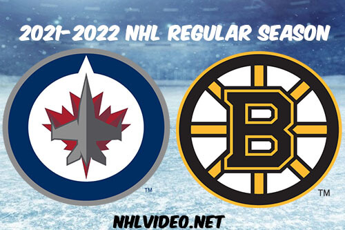 Winnipeg Jets vs Boston Bruins Full Game Replay 2022 Jan 22 NHL