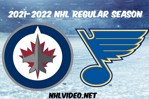 Winnipeg Jets vs St. Louis Blues Full Game Replay 2022 Jan 29 NHL