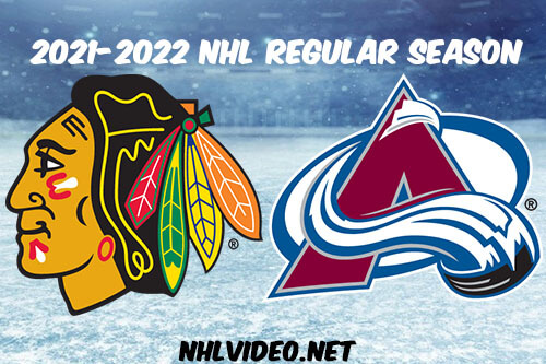 Chicago Blackhawks vs Colorado Avalanche Full Game Replay 2022 Jan 24 NHL