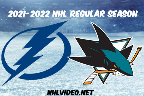 Tampa Bay Lightning vs San Jose Sharks Full Game Replay 2022 Jan 22 NHL