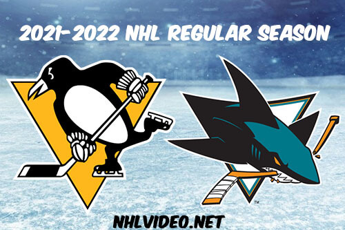 Pittsburgh Penguins vs San Jose Sharks Full Game Replay 2022 Jan 15 NHL