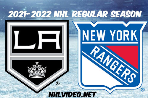 Los Angeles Kings vs New York Rangers Full Game Replay 2022 Jan 24 NHL