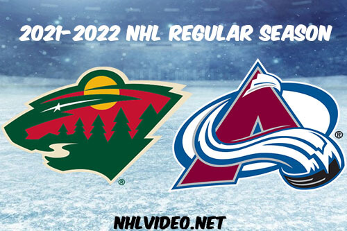 Minnesota Wild vs Colorado Avalanche Full Game Replay 2022 Jan 17 NHL