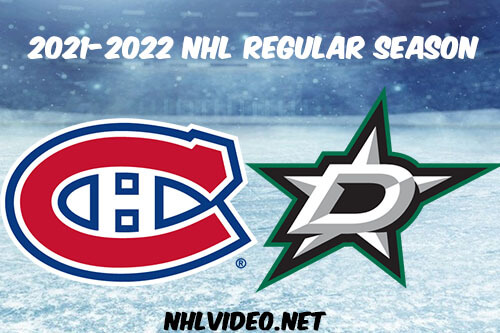 Montreal Canadiens vs Dallas Stars Full Game Replay 2022 Jan 18 NHL