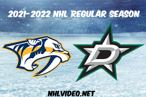 Nashville Predators vs Dallas Stars Full Game Replay 2022 Feb 09 NHL