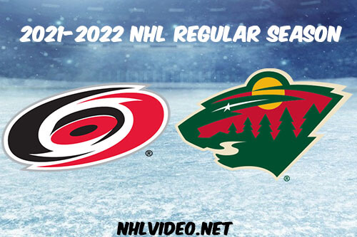 Carolina Hurricanes vs Minnesota Wild Full Game Replay 2022 Feb 12 NHL