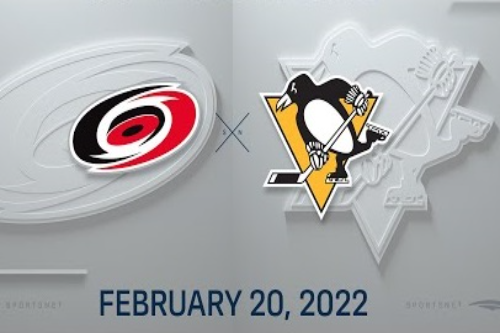 Carolina Hurricanes vs Pittsburgh Penguins Full Game Replay 2022 Feb 20 NHL