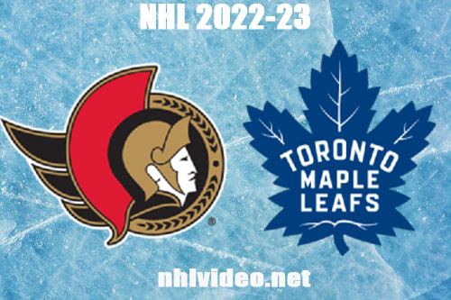 Ottawa Senators vs Toronto Maple Leafs Full Game Replay 2022 Sep 24 NHL Preseason