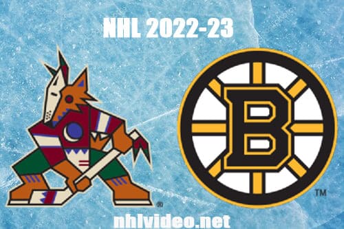 Arizona Coyotes vs Boston Bruins Full Game Replay 2022 Oct 15 NHL Regular Season