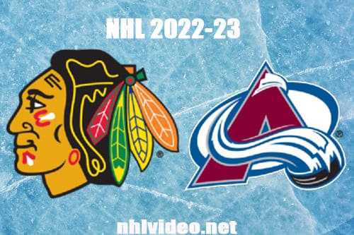 Chicago Blackhawks vs Colorado Avalanche Full Game Replay 2022 Oct 12 NHL Regular Season