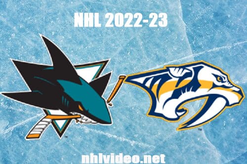 San Jose Sharks vs Nashville Predators Full Game Replay 2022 Oct 7 NHL Regular Season