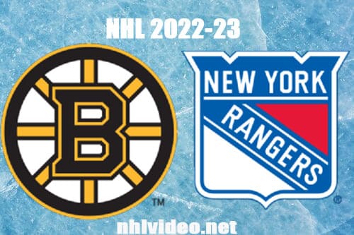 Boston Bruins vs New York Rangers Full Game Replay 2022 Oct 5 NHL Preseason