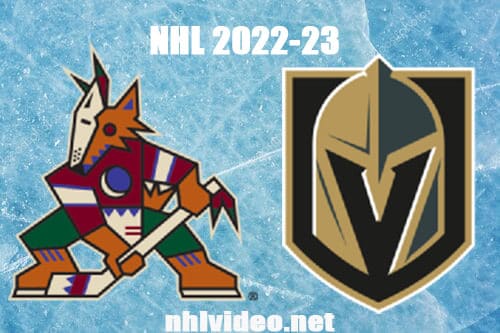 Arizona Coyotes vs Vegas Golden Knights Full Game Replay 2022 Oct 4 NHL Preseason