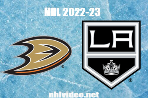 Anaheim Ducks vs Los Angeles Kings Full Game Replay 2022 Oct 2 NHL Preseason