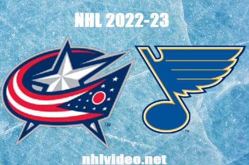 Columbus Blue Jackets vs St. Louis Blues Full Game Replay 2022 Oct 15 NHL Regular Season